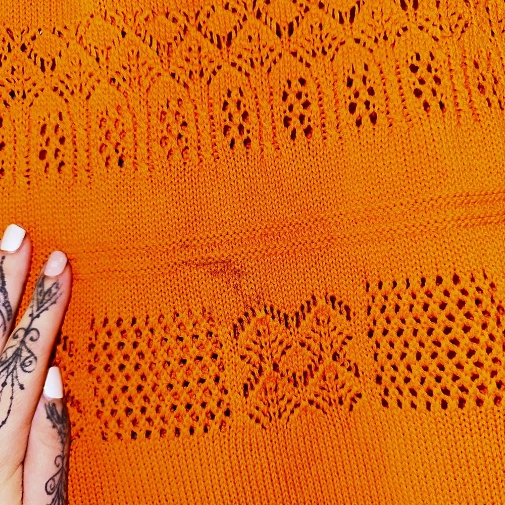 Jolie Vibrant Orange Midi Dress - Picture 8 of 8
